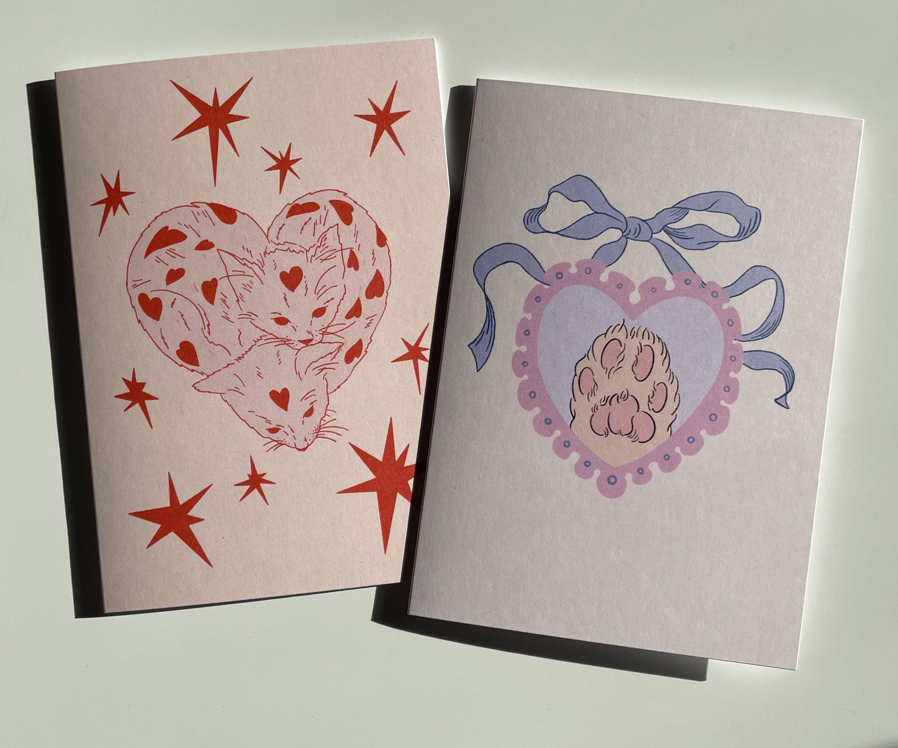 Cute Cat's Paw Greeting Card
